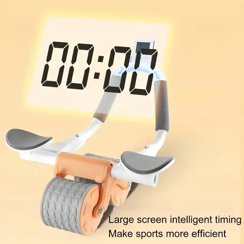 Rebound Abdominal Wheel - Ab Roller with Elbow Support and Timer