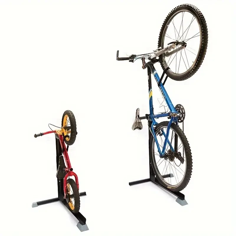 Portable Space-Saving Upright Bike Stand Rack - Indoor Bicycle Storage