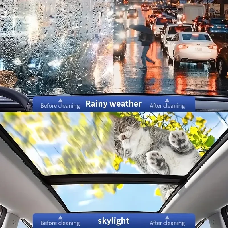 Windshield Cleaner & Oil Film Remover - Streak-Free Glass Cleaner