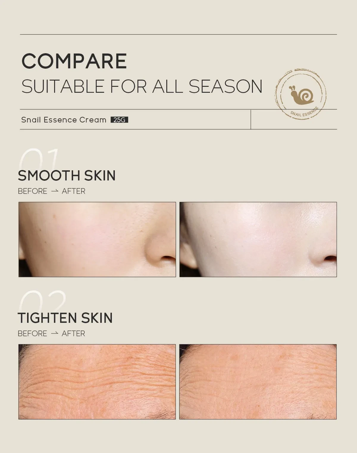 Moisturizing Skin Care Products Laikou Snail Cream