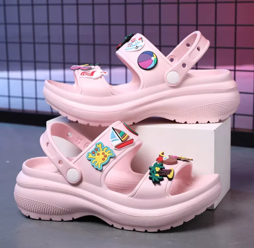 Korean Wedge Platform High Heels Ladies Shoes