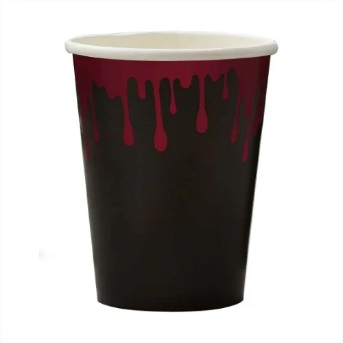 Fright Night Blood Drip Paper Party Cups - Pack of 8