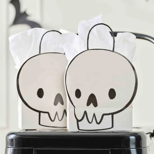 Boo Crew Skull Halloween Paper Party Bags