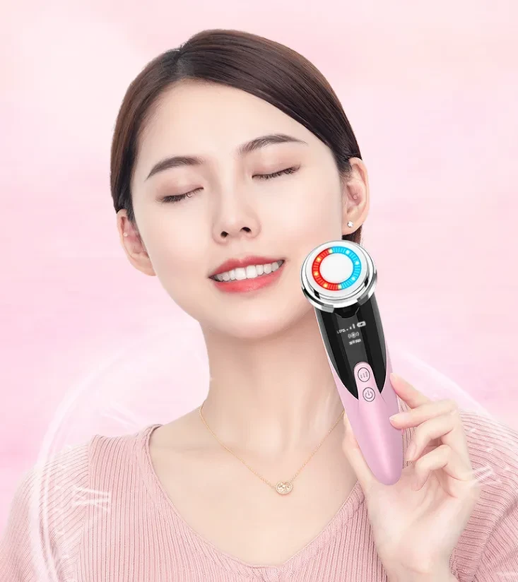 Facial Lift Massage Red Micro Current Electric Skin Rejuvenation