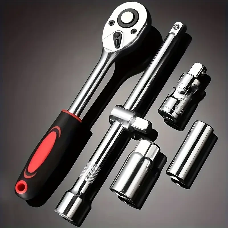 151/53-Piece Professional Automotive Tool Set with Ratcheting Wrenches