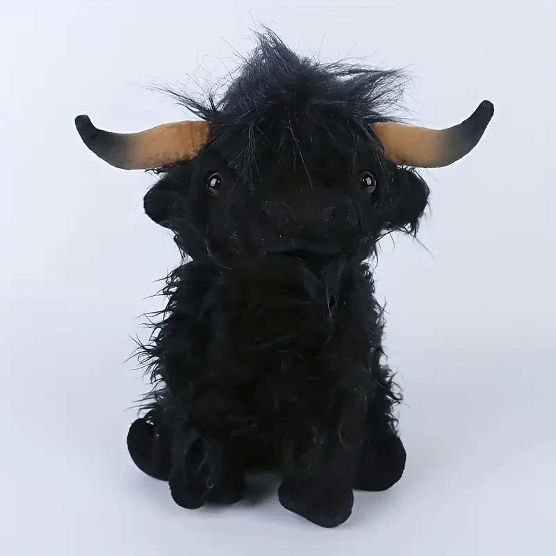 27cm Cute Highland Cattle Plush Toy