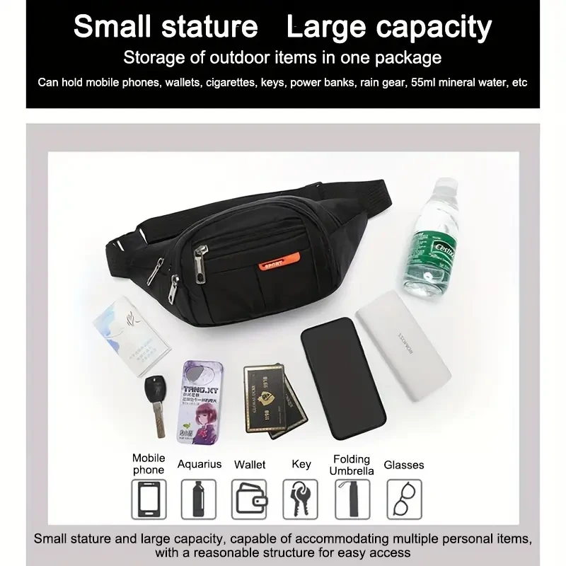 Unisex Belt Bag Fanny Pack - Money and Phone Holder Hip Bum Waist Bag