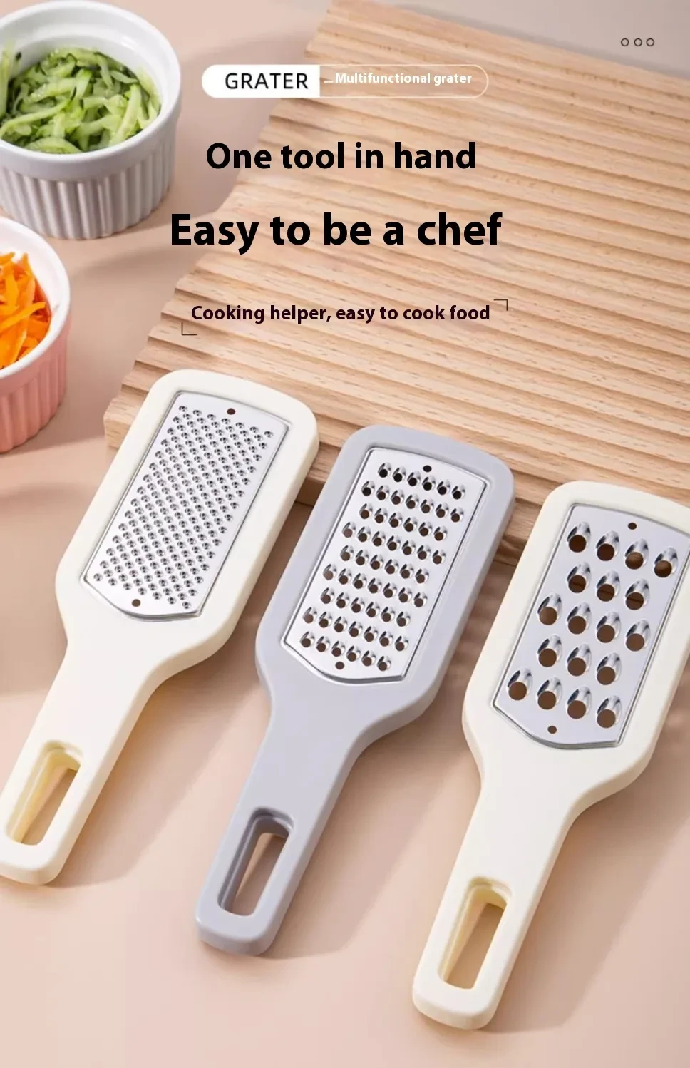 3 In 1 Cheese Grater Portable