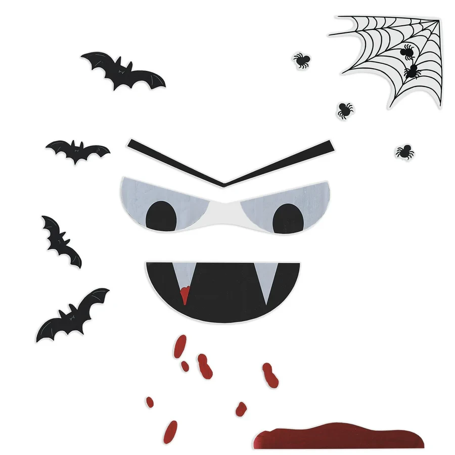 Door Decoration Stickers - Boo Crew Vampire