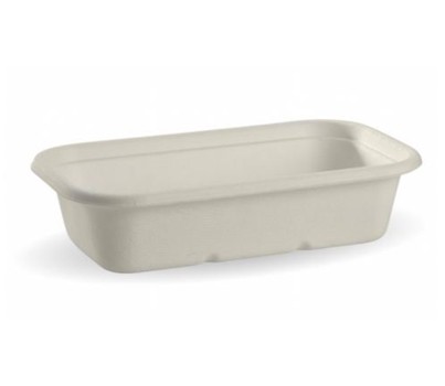 BASES TAKEAWAY BIOCANE 1000ML WHT 50s/SLV (BIOPAK)