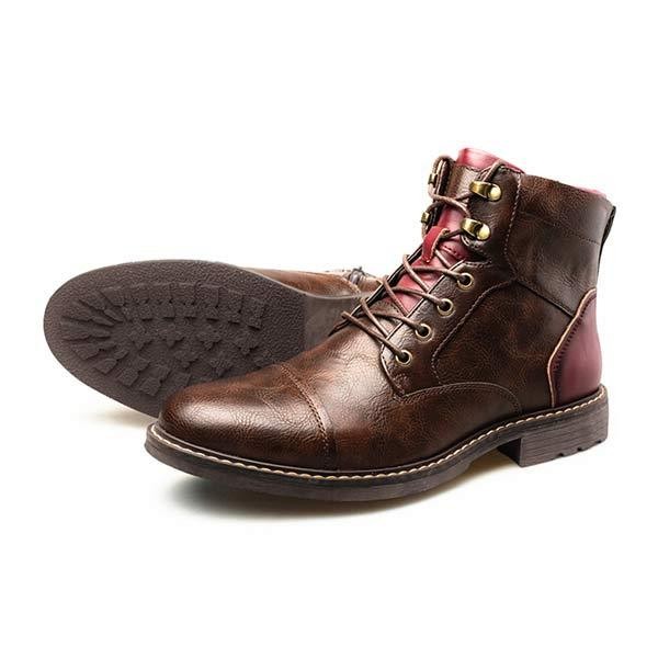 Men's Patchwork Ankle