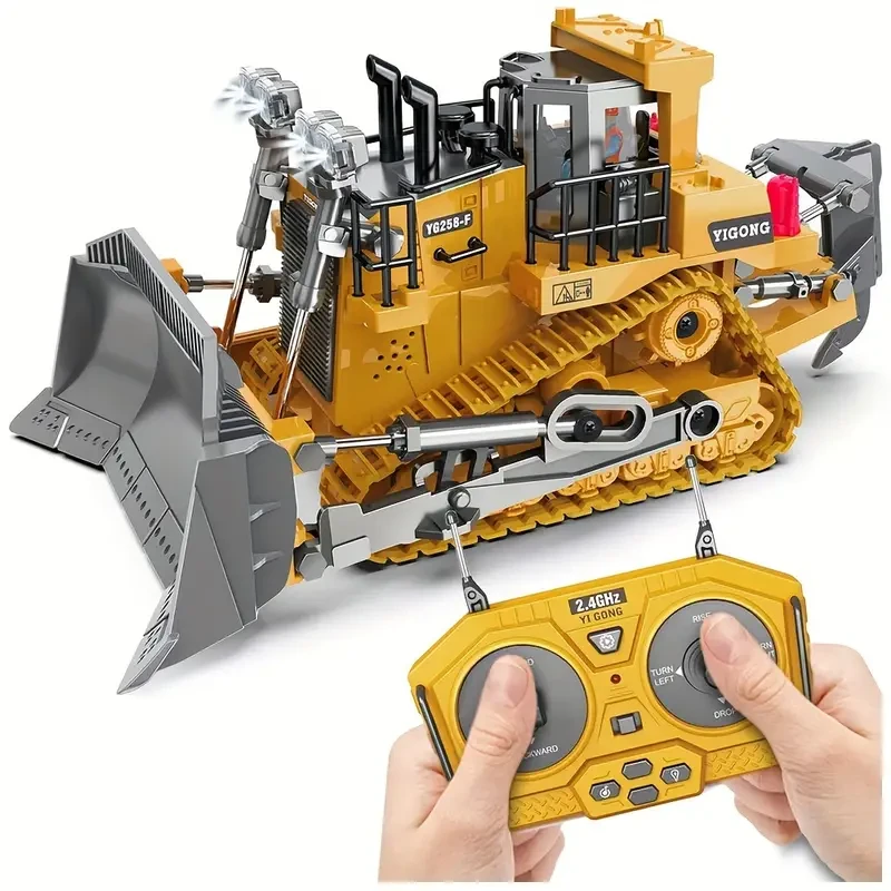 9-Channel Remote Control Bulldozer Toy