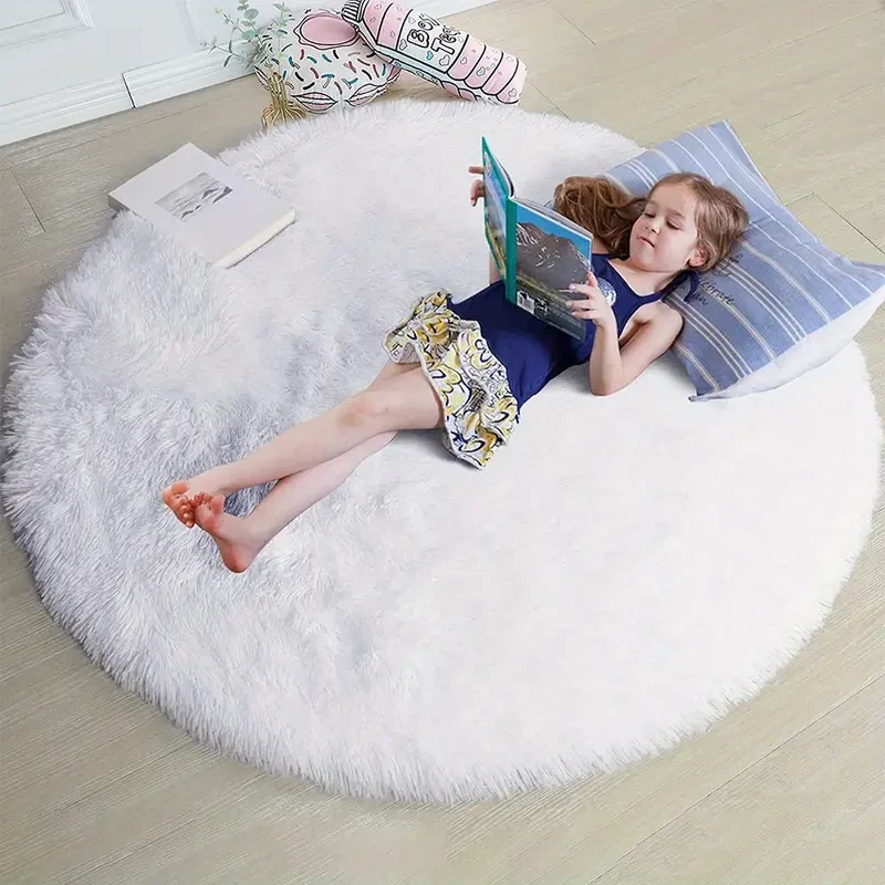 Super Soft Fluffy Round Shaggy Rug