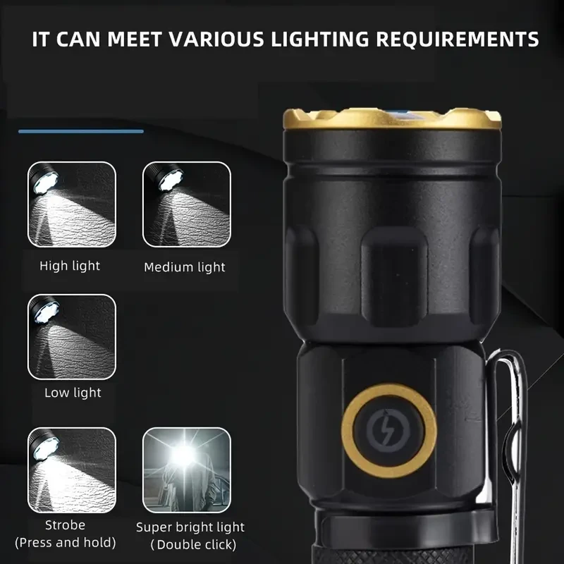 Alonefire Mini Flashlight - Super Bright White Beam