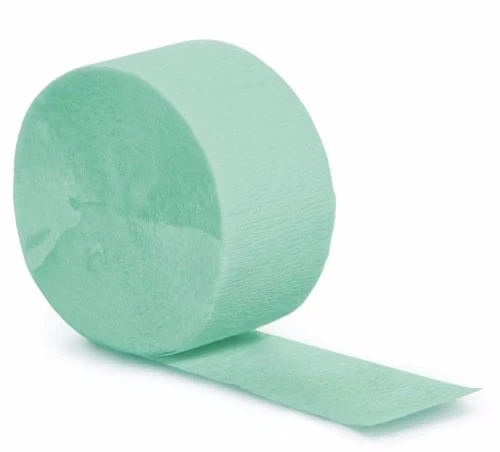 Fresh Mint Green Crepe Streamer