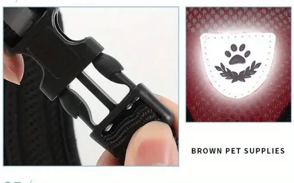 Reflective Pet Safety Harness & Leash Set
