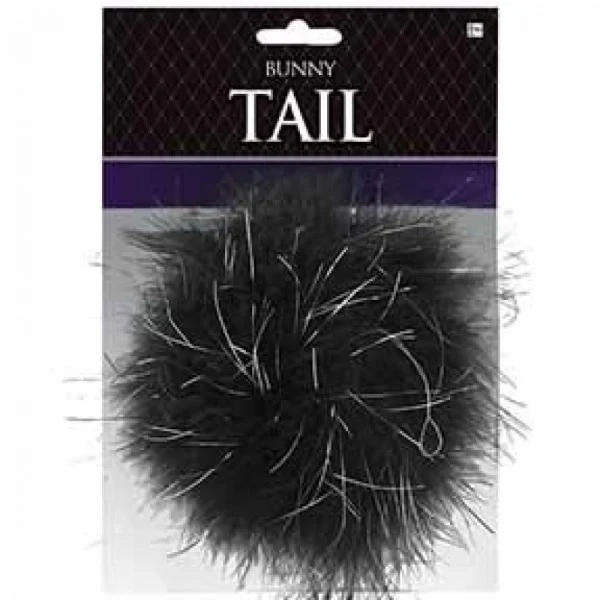 Dress Up Bunny Feather Tail (Black)