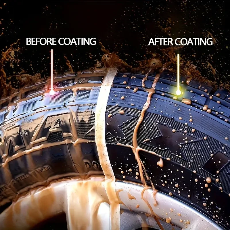 RayHong Tire Coating Wax - 100g, Enhanced Black Shine & Protection