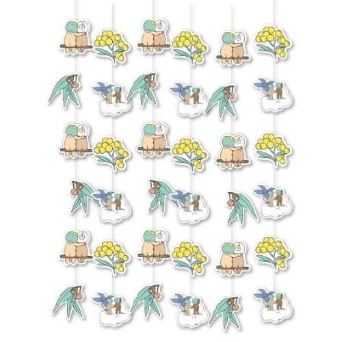 May Gibbs Hanging String Decoration  - Pack of 6