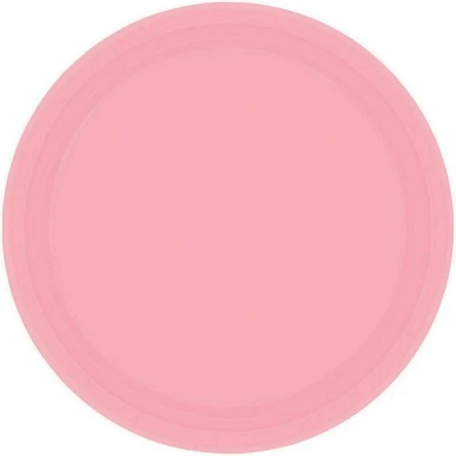 Round Paper Plates New Pink - 9""/23cm (8 Units) - Pack of (8)