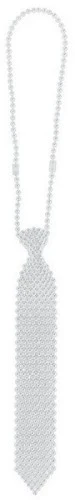 Tie Necklace - Silver
