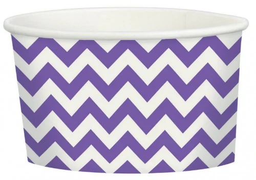 Chevron Treat Cup - New Purple - Pack of 20