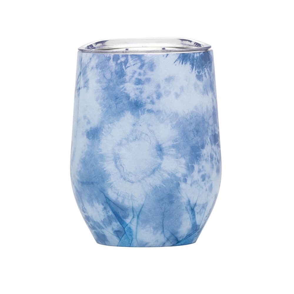 Blurred It's Cool To Be Kind Tie Dye Thermal Wine Tumbler