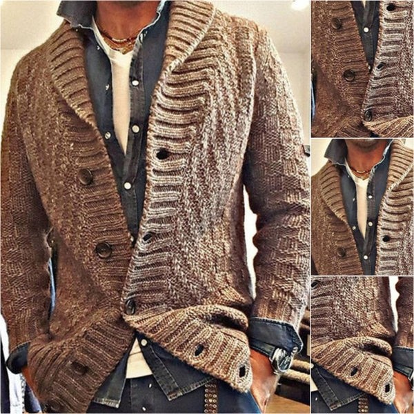 Lapel Knit Cardigan Jacket