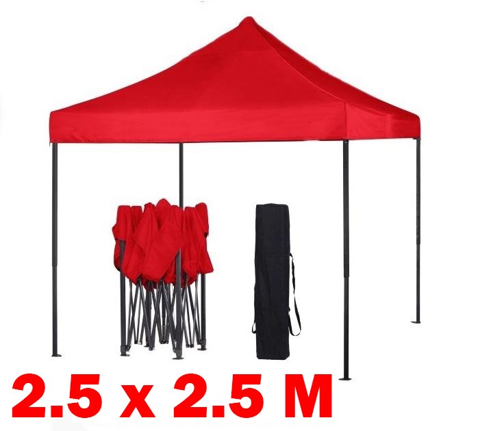 Gazebo 2.5m x 2.5m Red