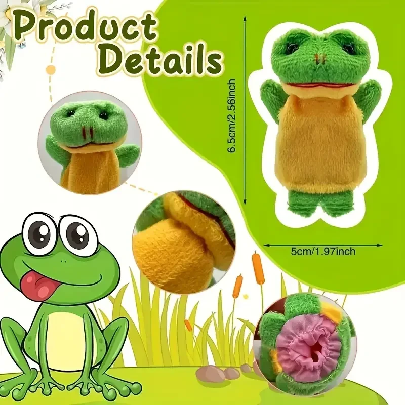 8pcs/16pcs Finger Puppet Set - Children's Soft Plush Animal Finger Puppet Toys, Mini Plush Doll Toy Combination for Boys and Girls, Perfect for Performances, Play, School Parties, Gifts for Christmas and Easter Celebrations