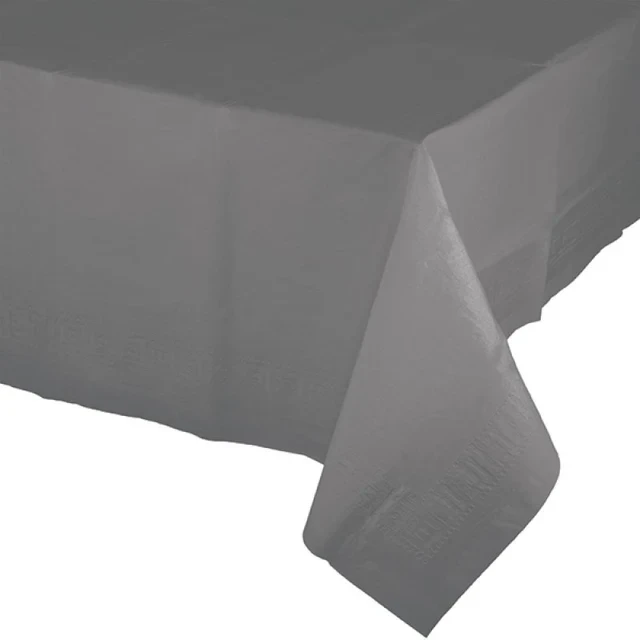 Glamour Gray Tablecover Tissue & Plastic Back