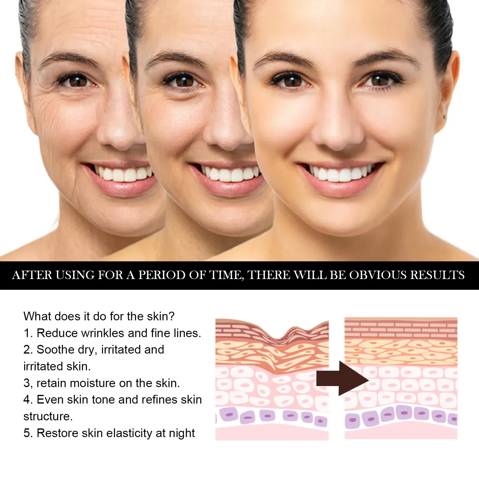 Firming Skin Care and Facial Replenishment Solution