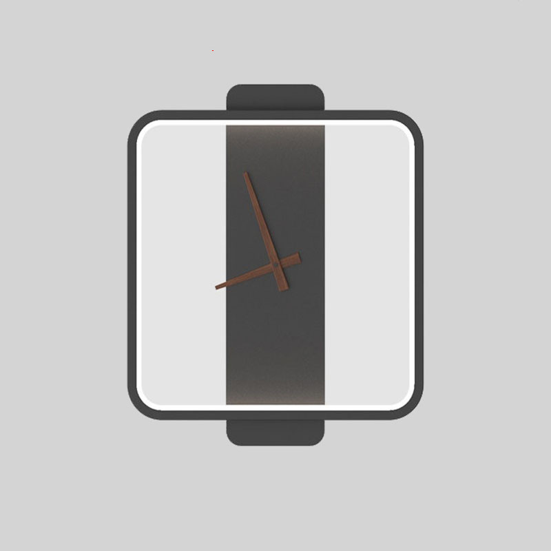 Nordic Wall Lamp Bedroom Bedside Lamp Clock Modeling Lamp