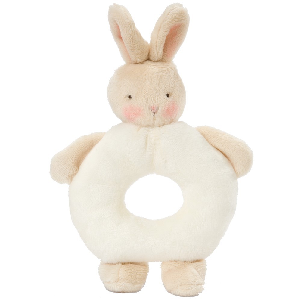 Bunny Ring Rattle White