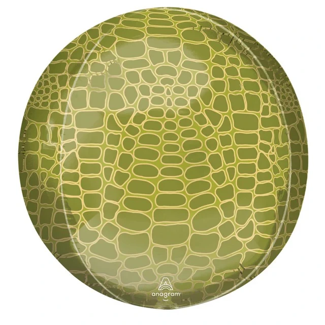 Foil Balloon - Orbz XL Alligator Print Animal (40cm)