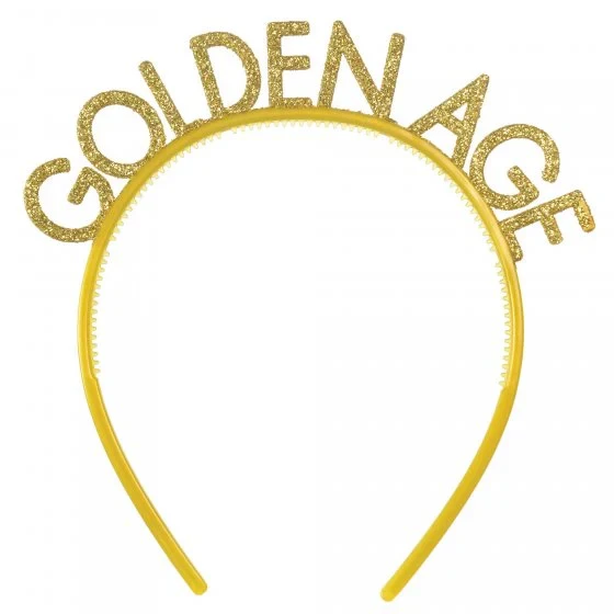 Over The Hill Golden Age Headbands Glittered (Pack of 6)