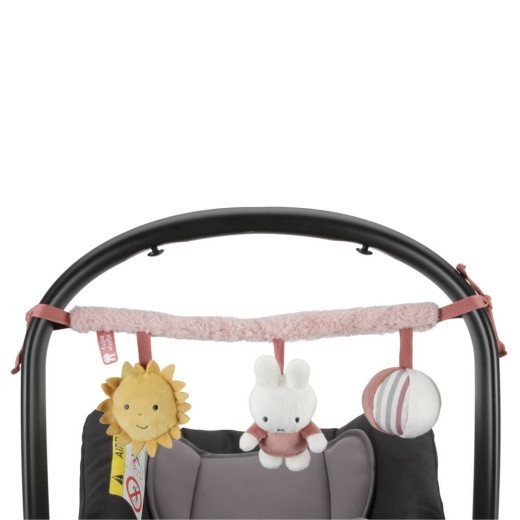 Miffy Fluffy Car Seat Toy Pink