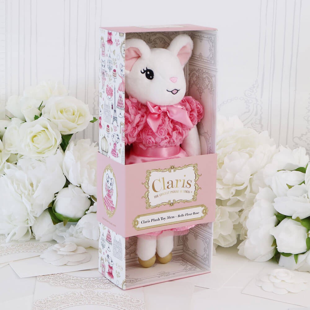 Claris Plush Toy Belle Fleur Rose - Large