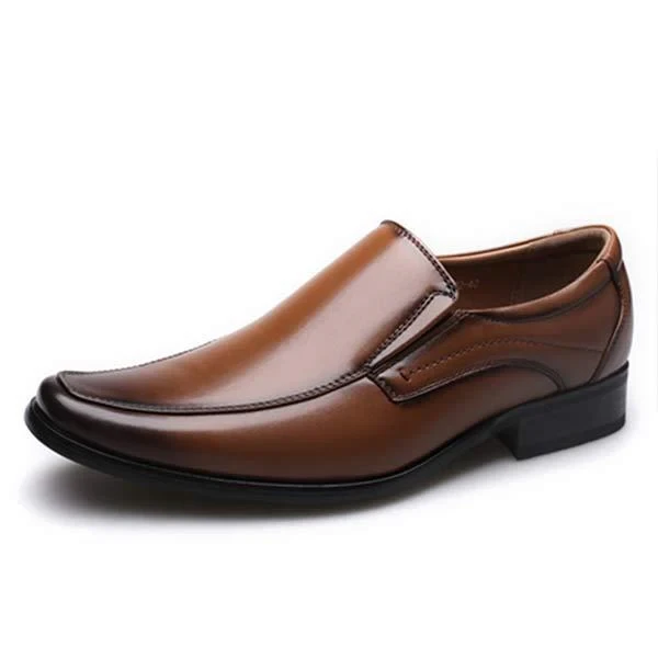 Men's  Small Square Leather Shoes