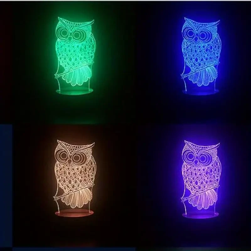 3D LED Desk Lamp Night Light