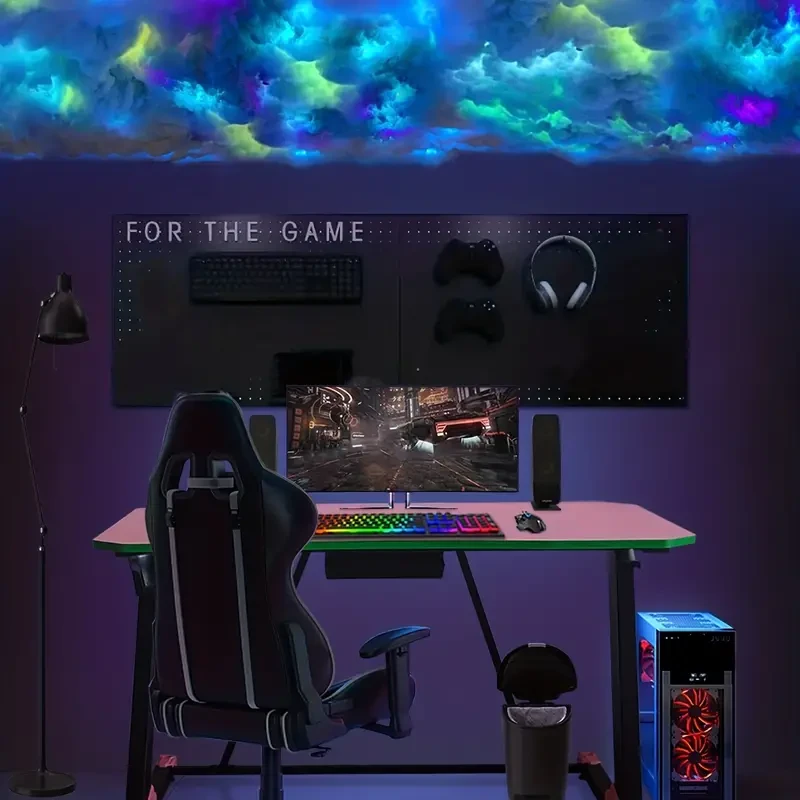 3D Thunder Cloud LED Light - 4.88m Colorful Atmosphere Night Light