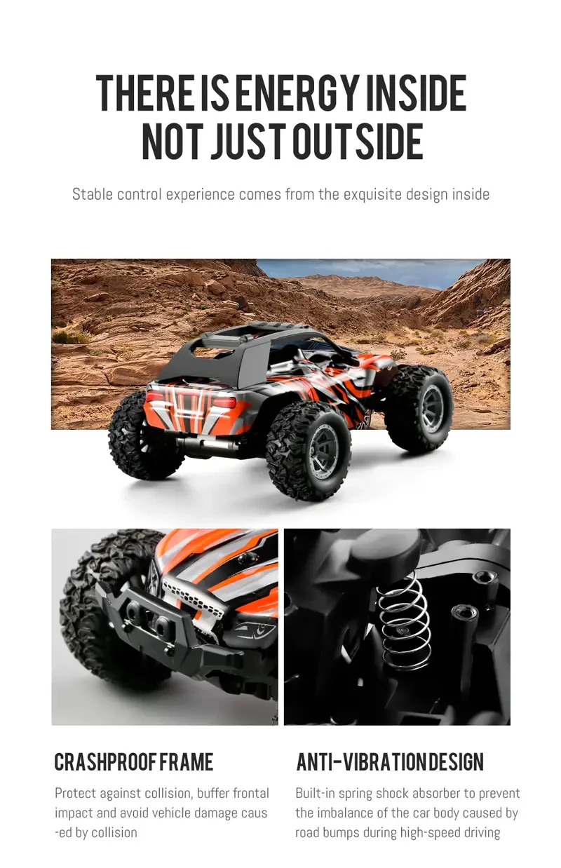 1:32 Scale Remote Control Cars, RC Cars Maximum Speed 20 Km/h, 2.4Ghz High Speed All Terrain Off-Road Electric Toy Car, Kids RC Car For Boys And Girls Christmas, Halloween, Thanksgiving Gifts