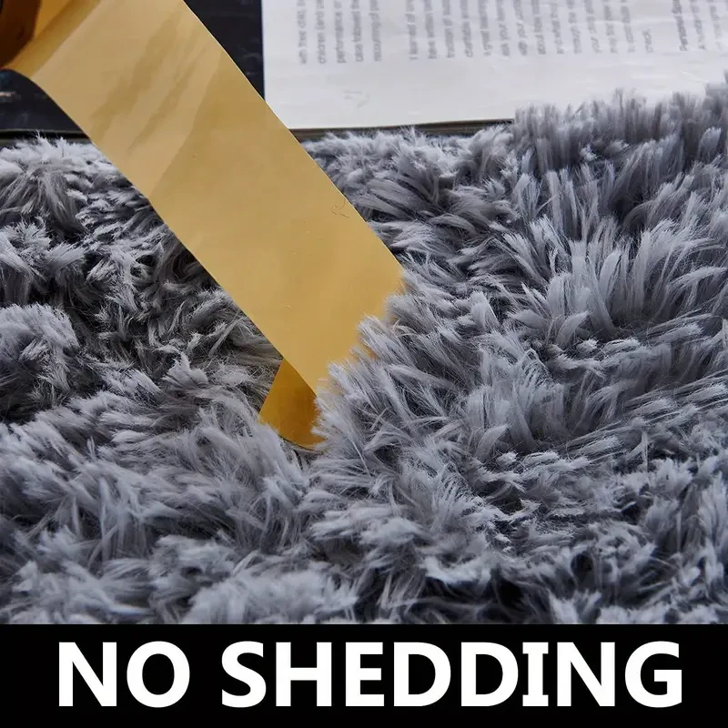1pc Super Soft Fluffy Round Shaggy Rug