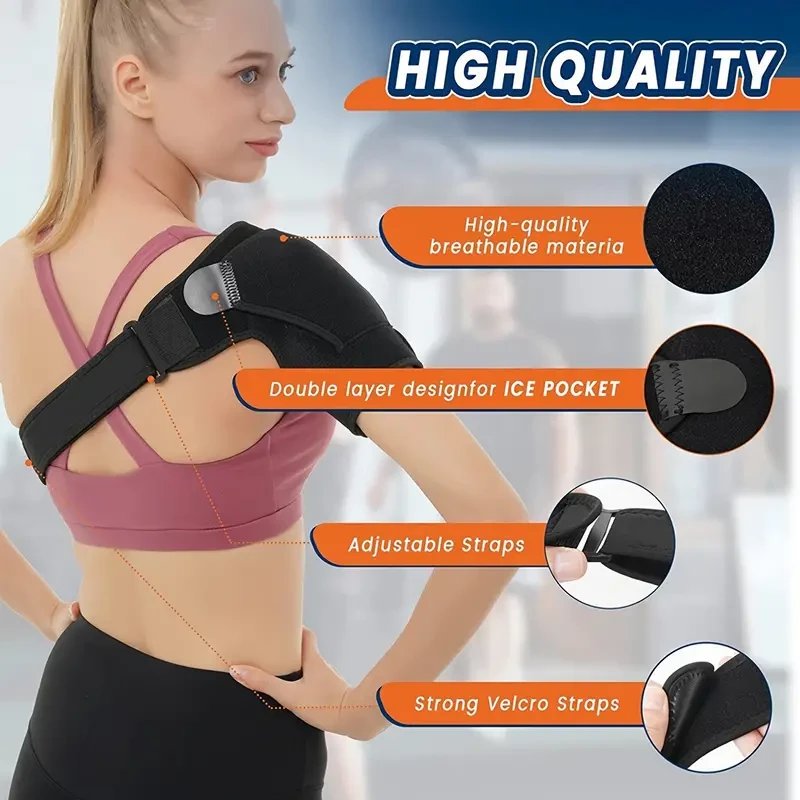Shoulder Brace for Torn Rotator Cuff with Pressure Pad - Shoulder and Joint Pain Relief