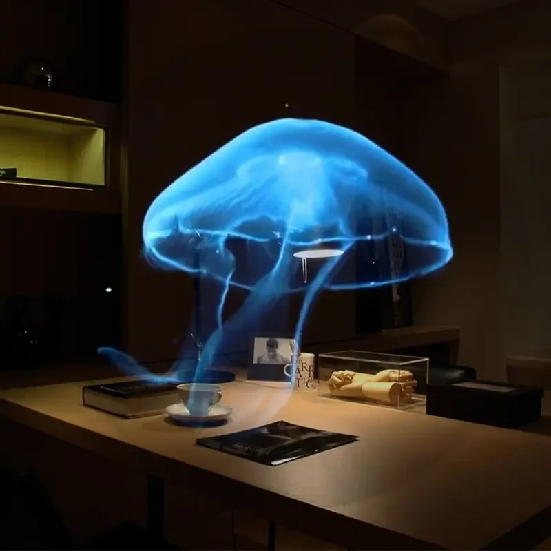 3D Hologram Projection Light Naked Eye 3D Stereoscopic Suspended LED Small Easy To Install, 3D Projection, Table Lamp, Decorative Light In Living Room, Bedroom, Party, Lighting, Home Dcor, Gift, Outdoor Advertising Entertainment