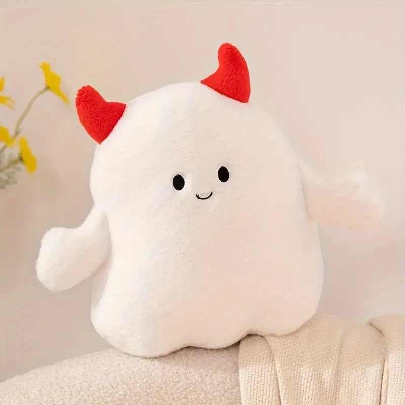 Party-Friendly Plush Ghost Cloud Pillow