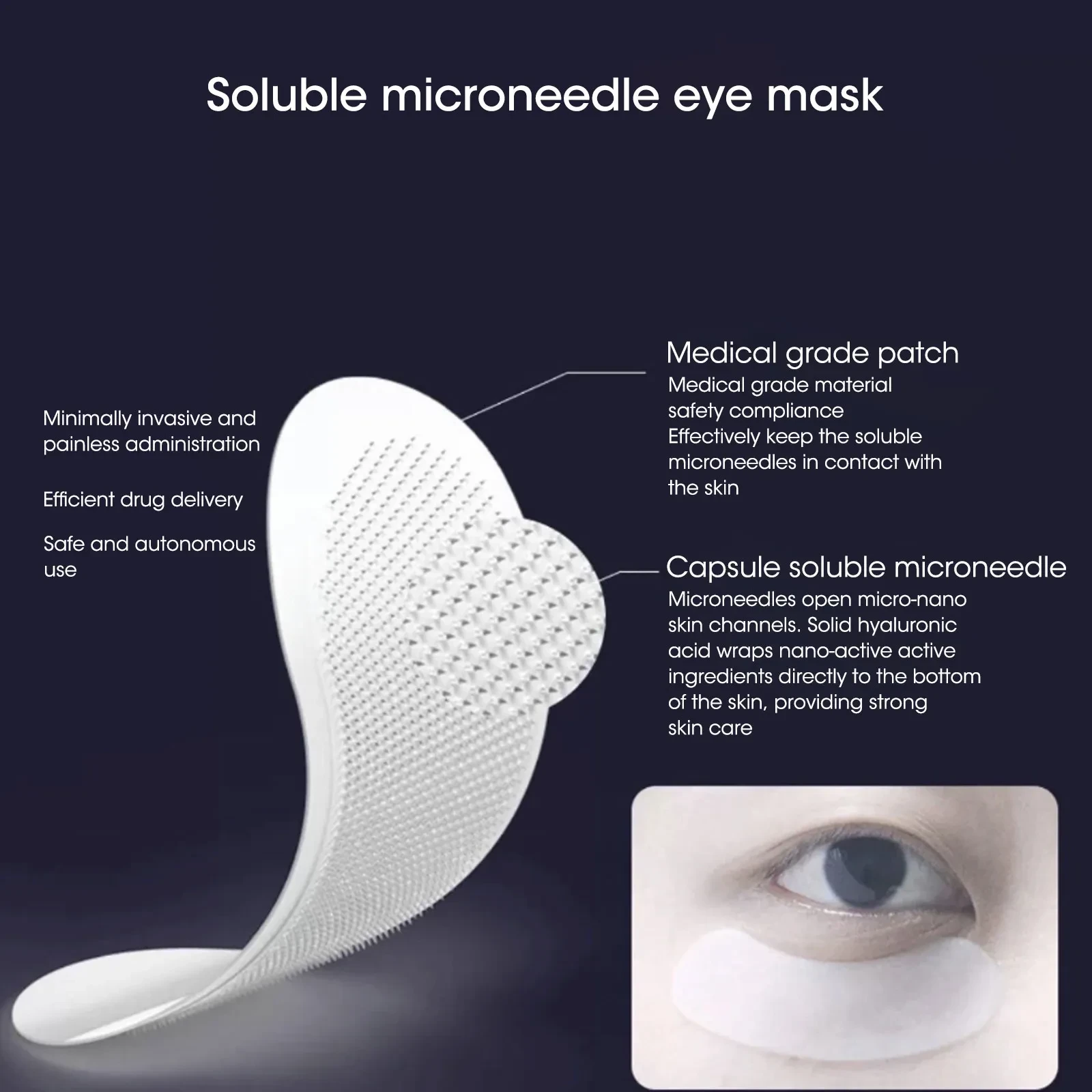 Hyaluronic Acid Micro Needle Eye Patch
