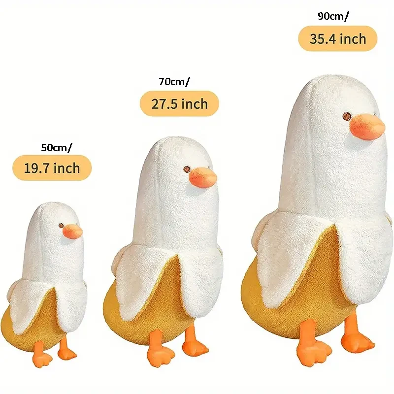 1pc Banana Duck Plush Pillow, Stuffed Animal, Cute Banana Plush Toy For Adult