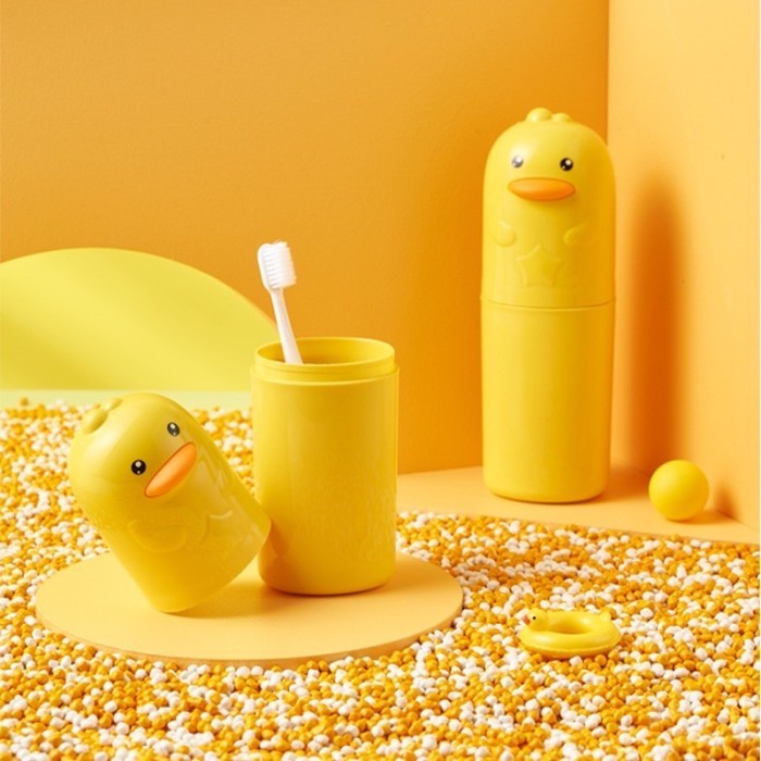 Portable Traveling Toothpaste Case Anti-Dust Duck Character