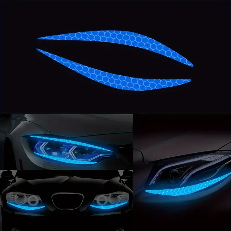 Reflective Eyeliner Car Headlight Decals - Vinyl Bumper Stickers